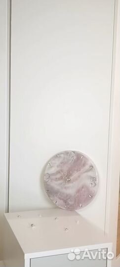 Часы настенные ручной работы из эпоксидной смолы