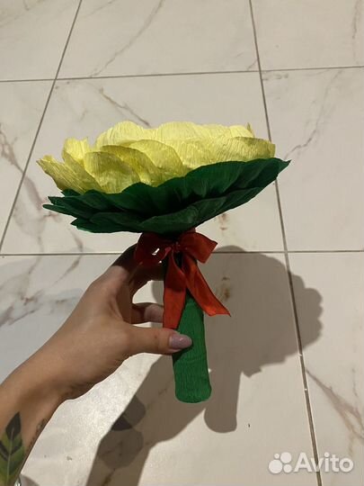 Цветы из конфет