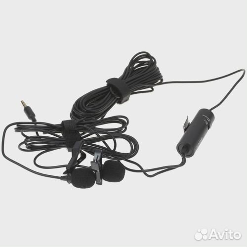 Микрофон сдвоенный петличный Maono AU-200