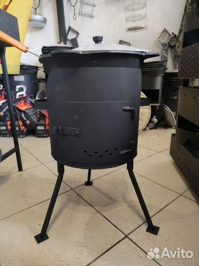 Печь с казаном 8 литров