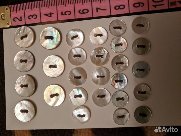 Пуговицы натуральный перламутр