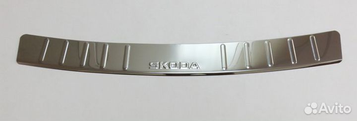 Накладка бампера Skoda Rapid 2012-2019