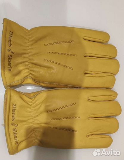 Перчатки кожаные,зимние,рабочие