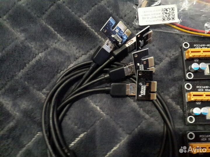 Райзер для видеокарт PCI-E 1x to 16X. ver 006