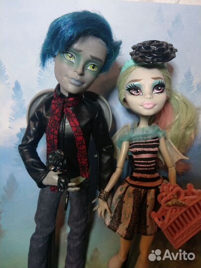 Куклы монстер хай Рошель Гойл и Гаррет Дю Рок