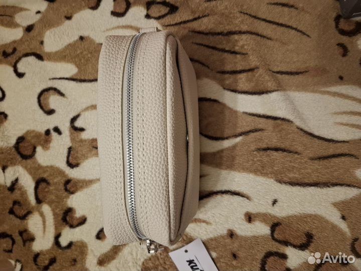 Сумка кросс боди бежевая