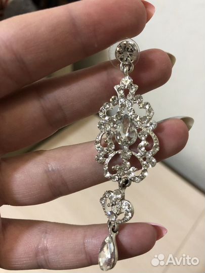 Свадебные серьги