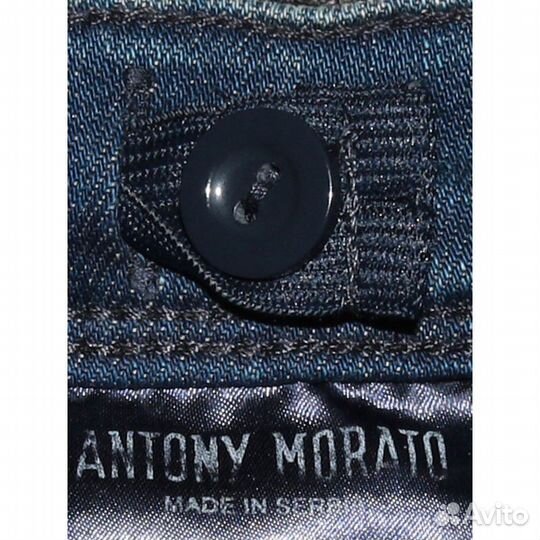 Antony Morato Джинсы синие с эффектом потертости и