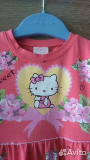 Платьице hello kitty