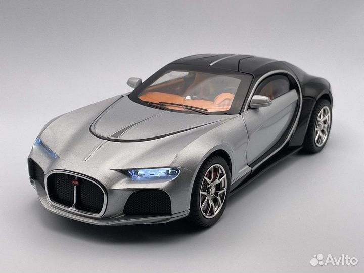 Модель автомобиля Bugatti Atlantic металл 1:24