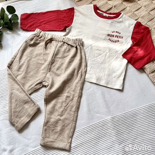Лонгслив и штаны на мальчика h&m 92