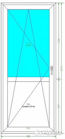 Дверь балконная