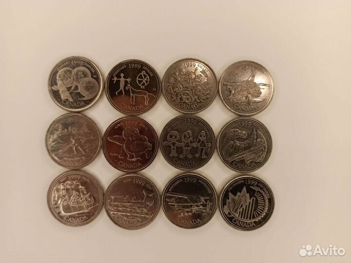 Разные наборы монет Канады