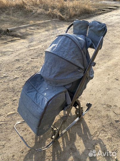 Детские санки коляска