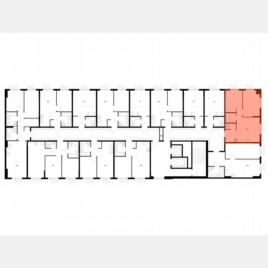 2-к. квартира, 49,9 м², 2/15 эт.