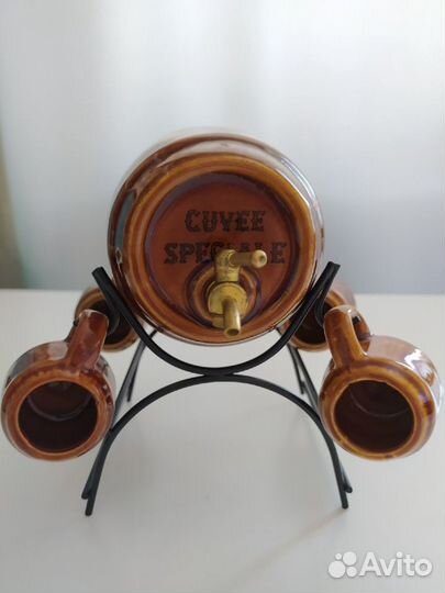 Бочонок с кружками.Керамика.СССР