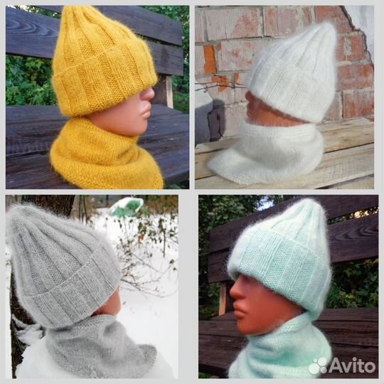 Комплект шапка и снуд