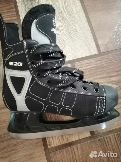 Коньки Black aqua HS 201