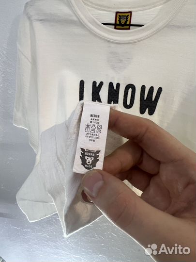 Human made x kaws t-shirt “I know nigo” оригинал