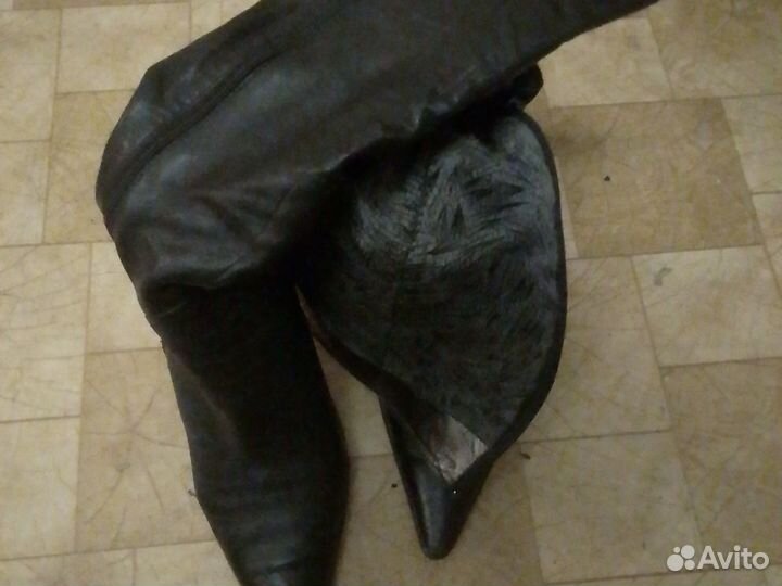 Сапоги женские натуральная кожа осень