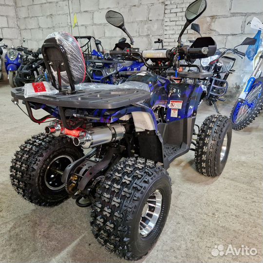 Квадроцикл Hummer 8 LUX Синий Камуфляж