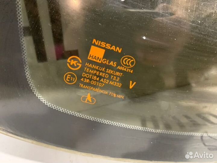 Стекло заднее Nissan Almera Classic B10 QG16 2006