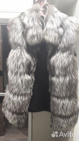 Жилетка из чернобурки