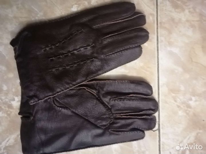 Перчатки кожанные