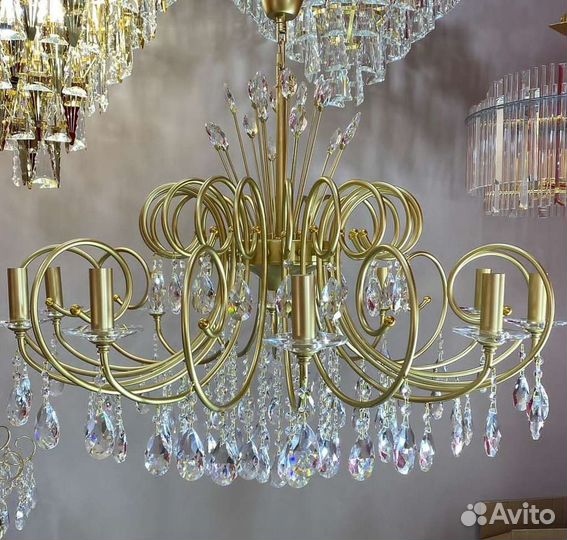 Люстра хрусталь новая люстры