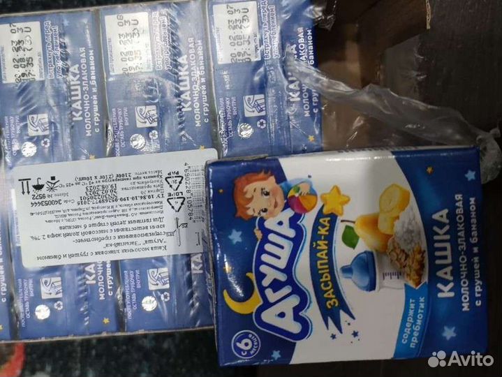 Агуша детские каши молочные