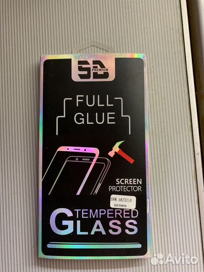 Защитное стекло 5 D на Самсунг А8