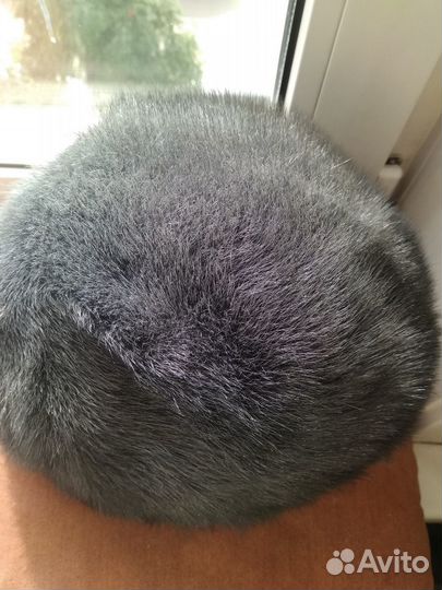 Новая шапка из голубой норки