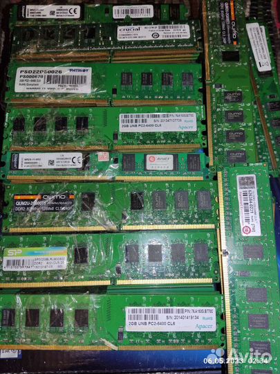 Память 2gb ddr2-800 и ddr2-666 (разная)