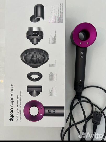 Фен стайлер Dyson Фуксия,фиолетовый