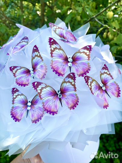 Светящийся ночник из бабочек