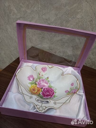 Новое подарочное блюдо Фарфор в коробке