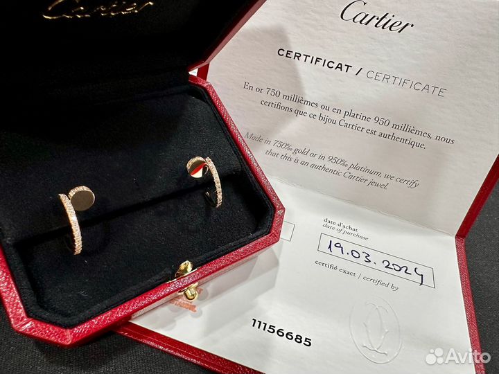 Серьги Cartier Juste un Clou