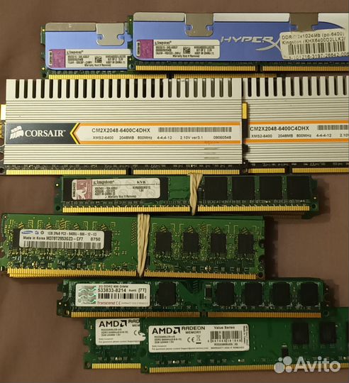 Оперативная память для пк и ноутбука ddr2, ddr3