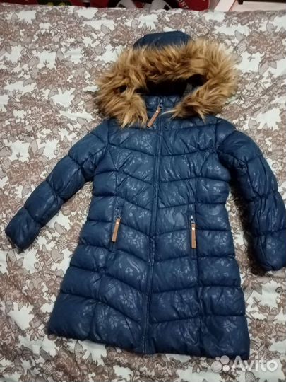 Новое пальто для девочки зимнее 98