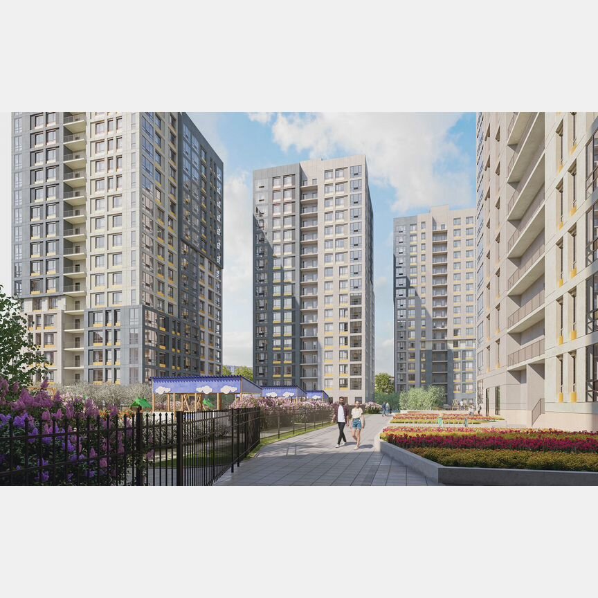2-к. квартира, 69,3 м², 7/18 эт.