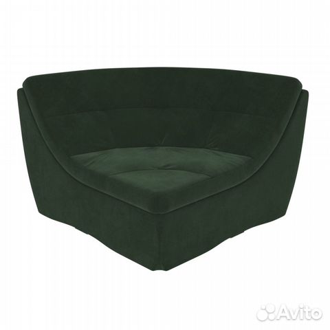 Угловой модуль Холидей Велюр зеленый