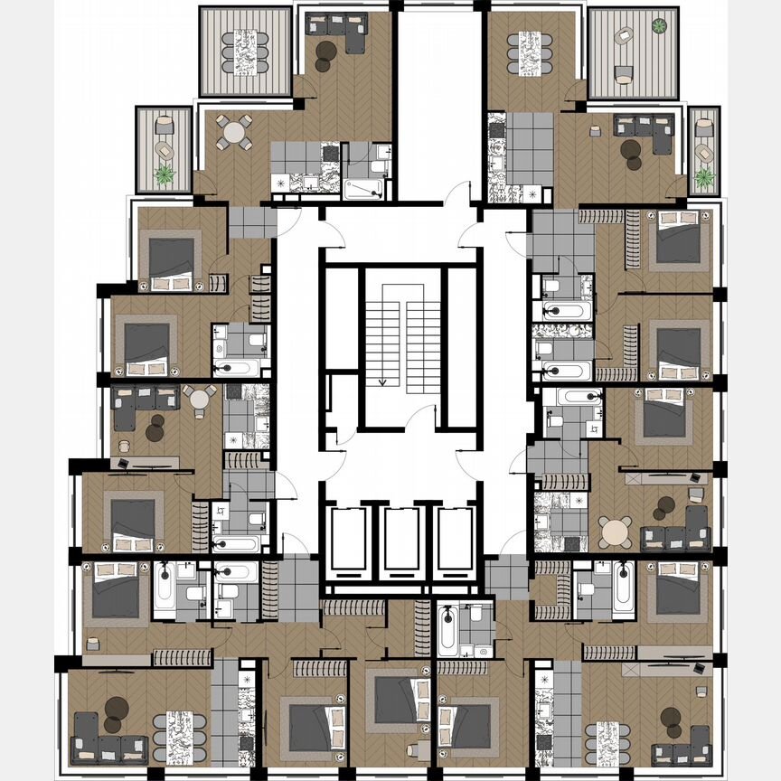 4-к. квартира, 74,6 м², 15/20 эт.