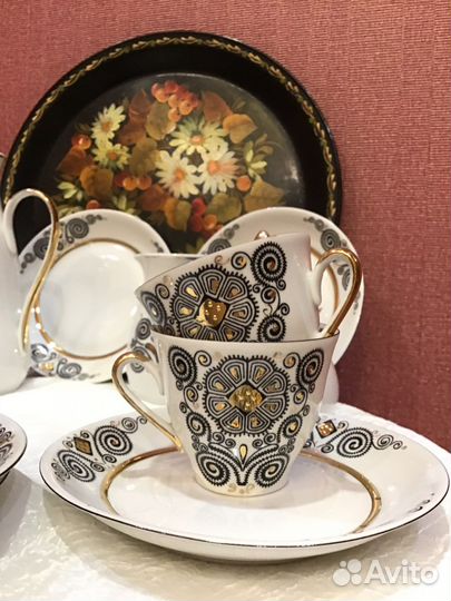 Сервиз кофейный Рижский винтаж