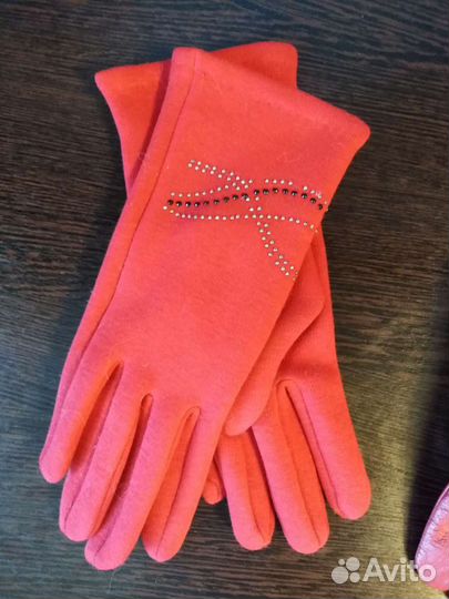 Перчатки кожаные