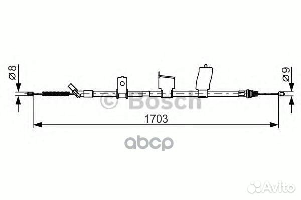 1 987 482 338 трос ручника задний левый L1523
