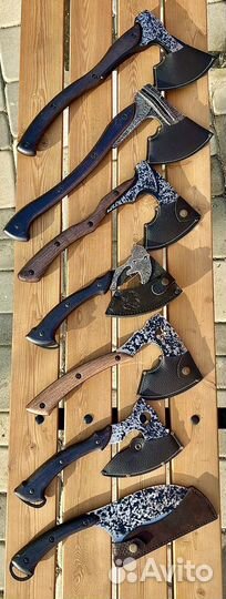 Топор Нож Подарок Мощный Ручная Работа Кованный