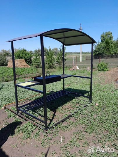 Мангал с крышей