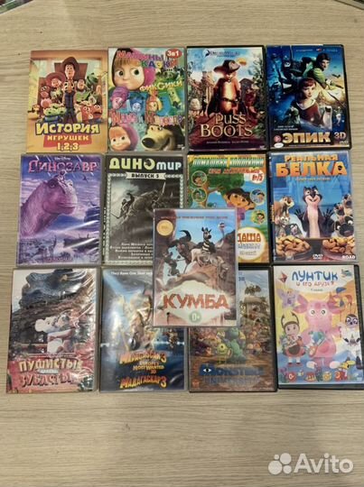 Диски пакетом dvd на английском, mp3 шансон