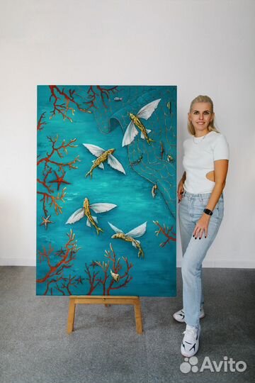 Картина маслом на холсте большая