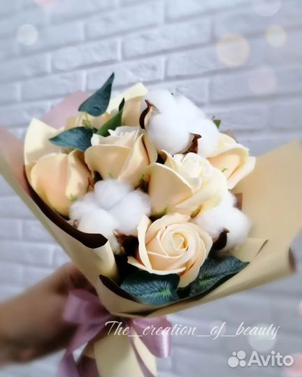 Букеты из мыльных роз. Подарок учителю